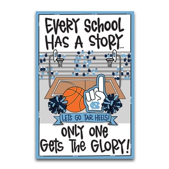 North Carolina Tar Heels Every School Has A Story 12" x 18" Garden Flag