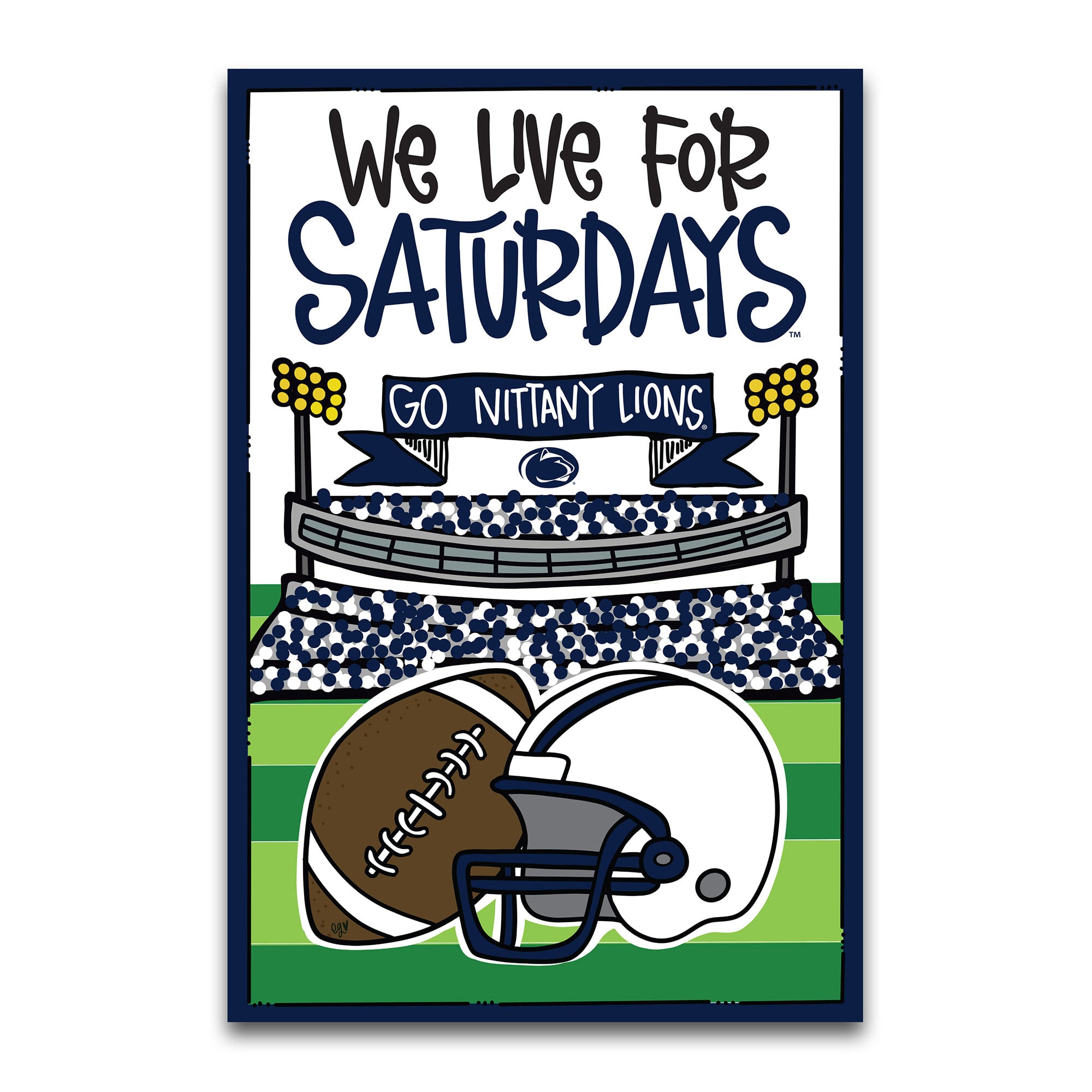 Penn State Nittany Lions We Live For Saturdays 12" x 18" Garden Flag
