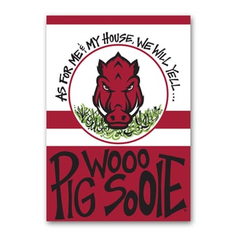 "Arkansas Razorbacks 28"" x 40"" Double-Sided House Flag"