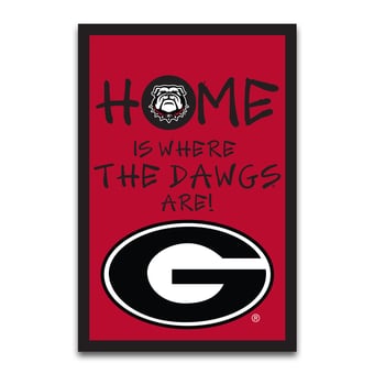 "Georgia Bulldogs Home Is Where 12"" x 18"" Garden Flag"