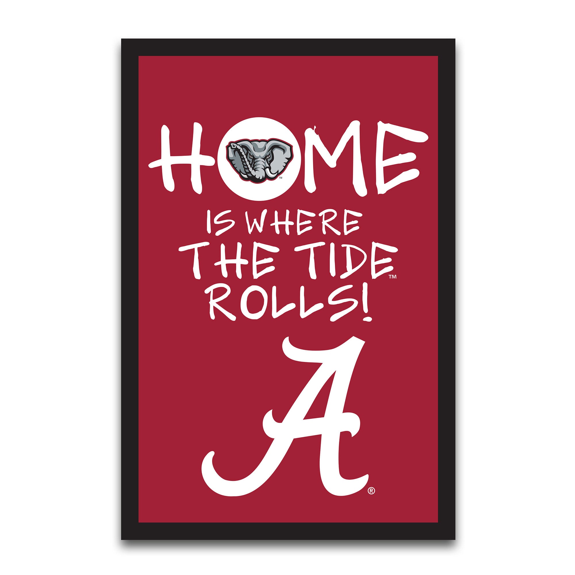 Alabama Crimson Tide Home Is Where 12" x 18" Garden Flag