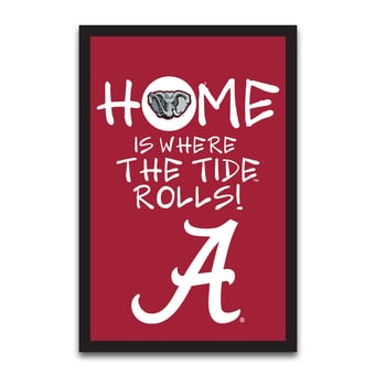 Alabama Crimson Tide Home Is Where 12" x 18" Garden Flag