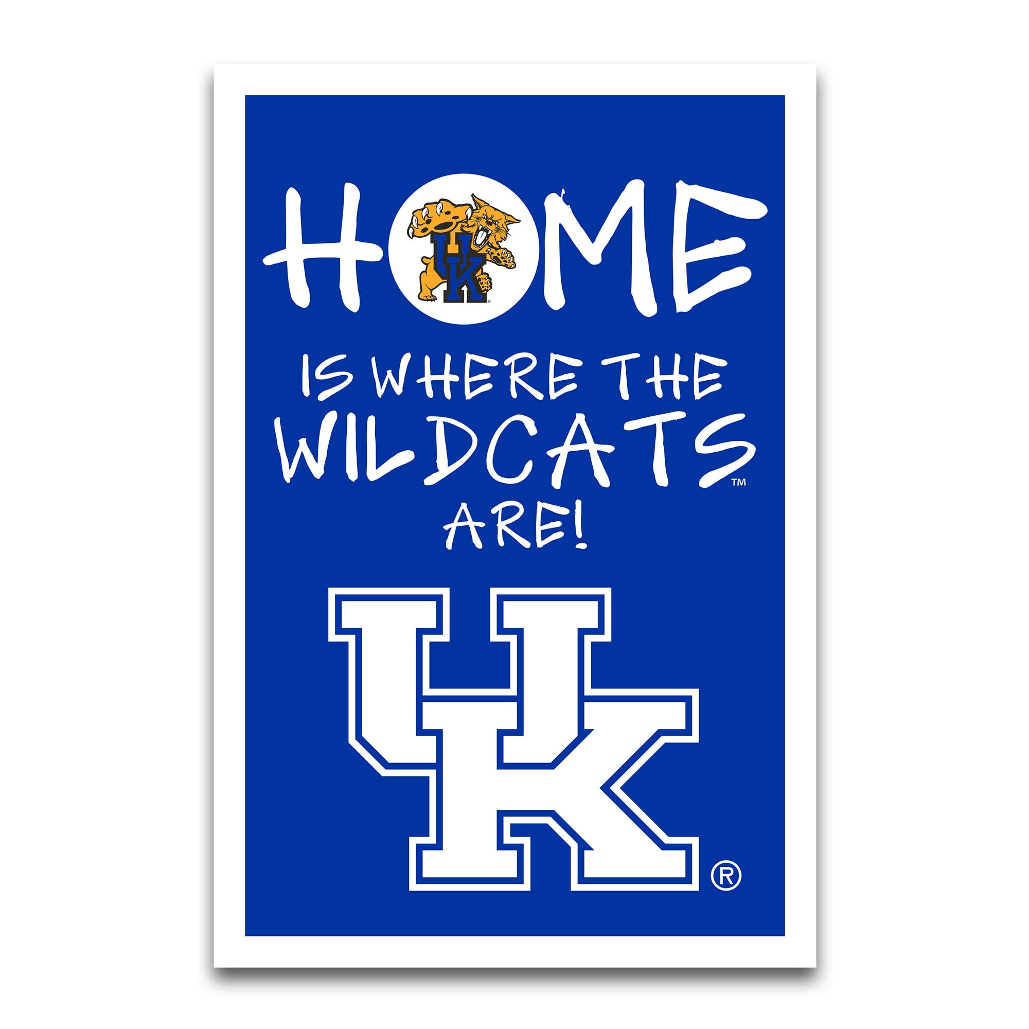 Kentucky Wildcats Home Is Where 12" x 18" Garden Flag