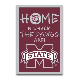 Mississippi State Bulldogs Home Is Where 12" x 18" Garden Flag