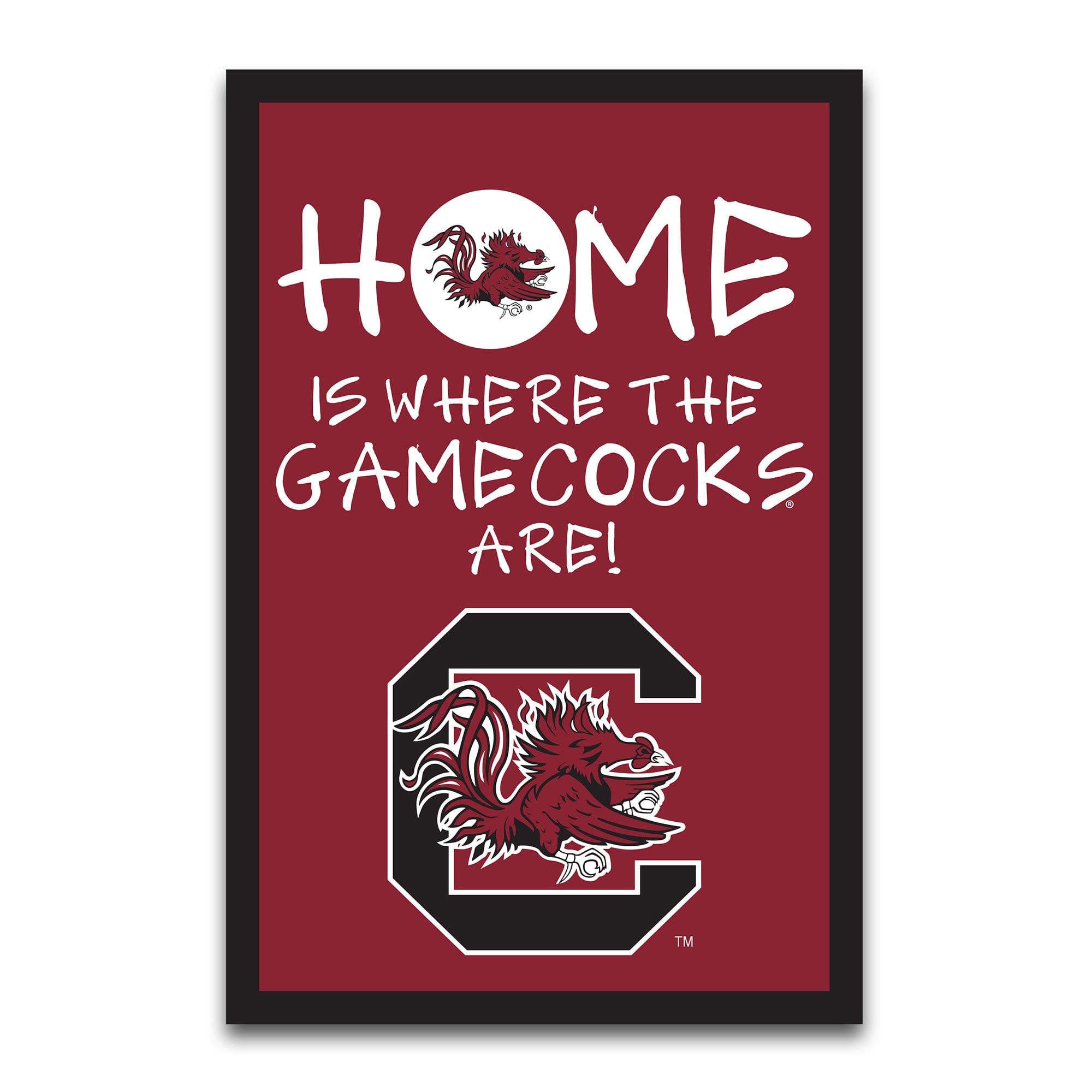South Carolina Gamecocks Home Is Where 12" x 18" Garden Flag