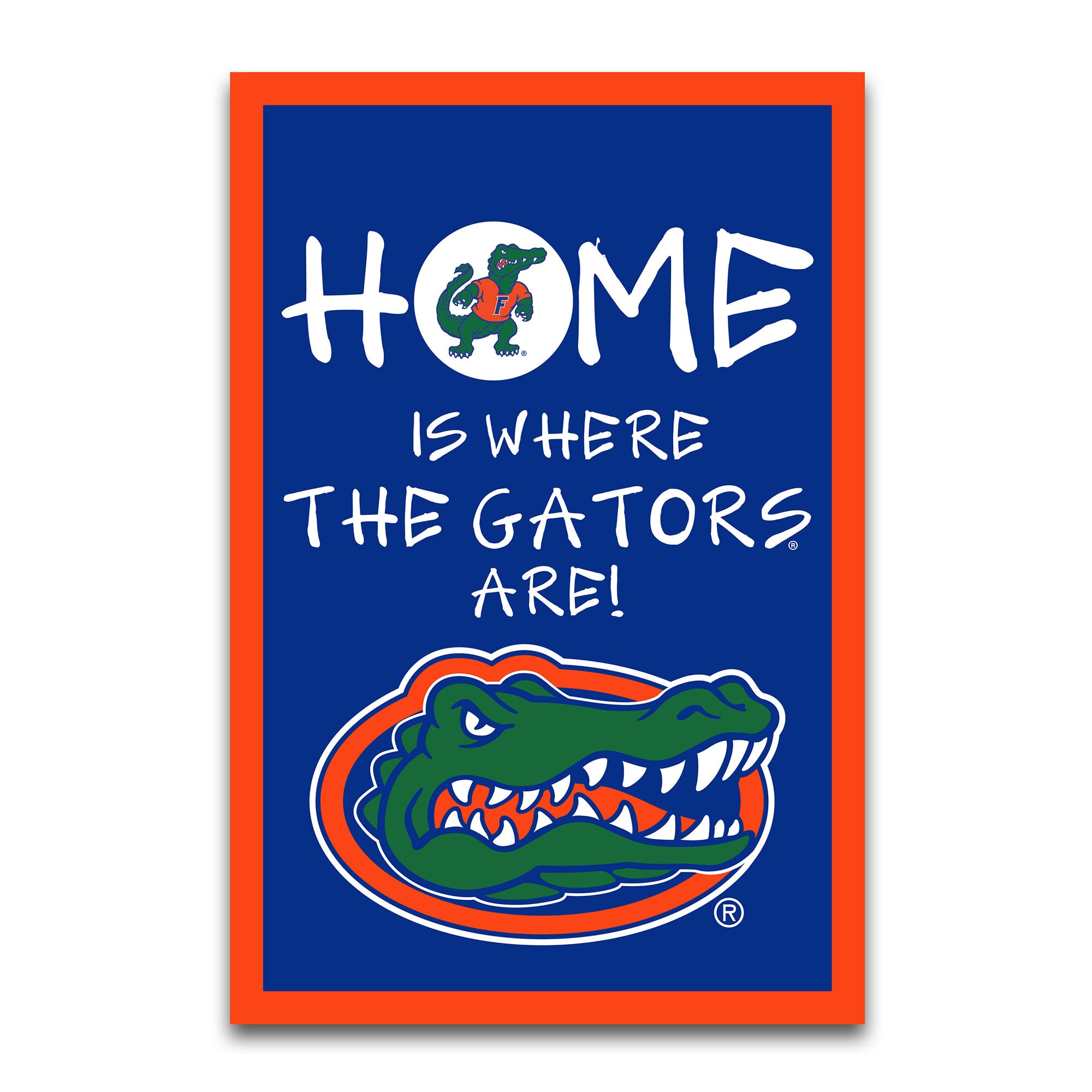 Florida Gators Home Is Where 12" x 18" Garden Flag