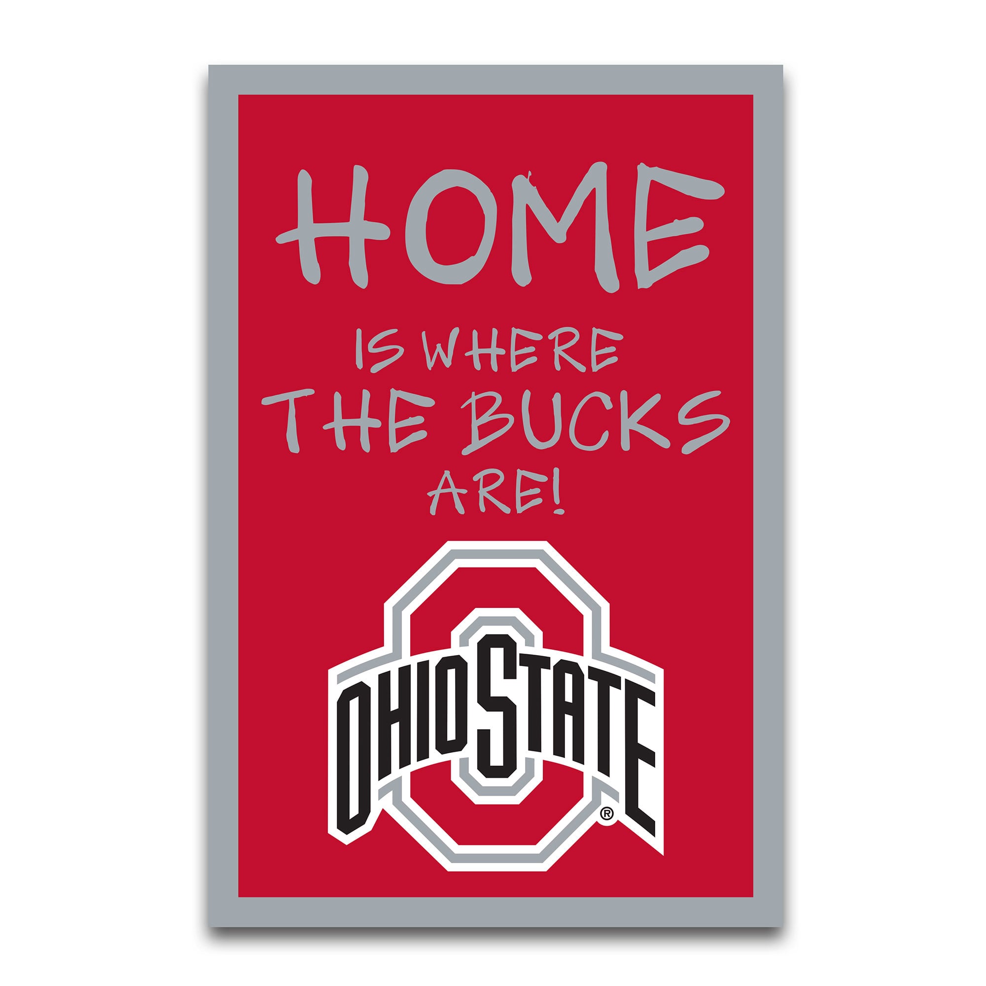 Ohio State Buckeyes Home Is Where 12" x 18" Garden Flag