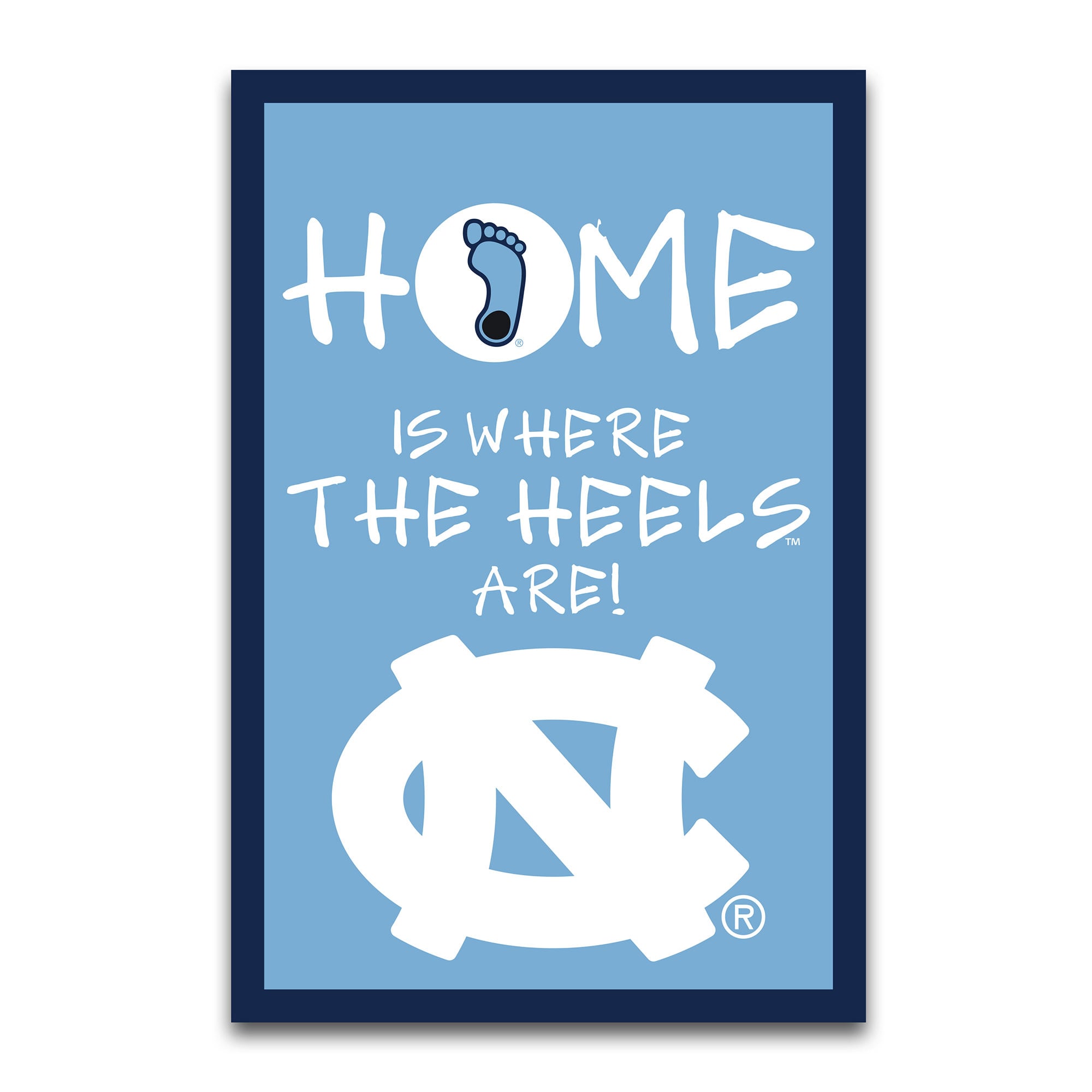 North Carolina Tar Heels Home Is Where 12" x 18" Garden Flag
