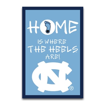 North Carolina Tar Heels Home Is Where 12" x 18" Garden Flag