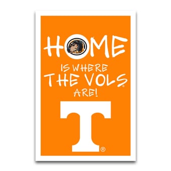 Tennessee Volunteers Home Is Where 12" x 18" Garden Flag