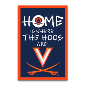 Virginia Cavaliers Home Is Where 12" x 18" Garden Flag