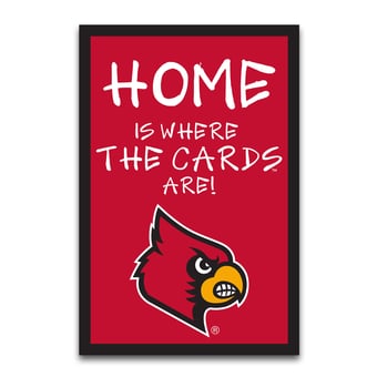 Louisville Cardinals Home Is Where 12" x 18" Garden Flag