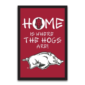 Arkansas Razorbacks Home Is Where 12" x 18" Garden Flag