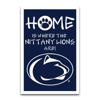 "Penn State Nittany Lions Home Is Where 12"" x 18"" Garden Flag"