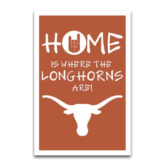 Texas Longhorns Home Is Where 12" x 18" Garden Flag
