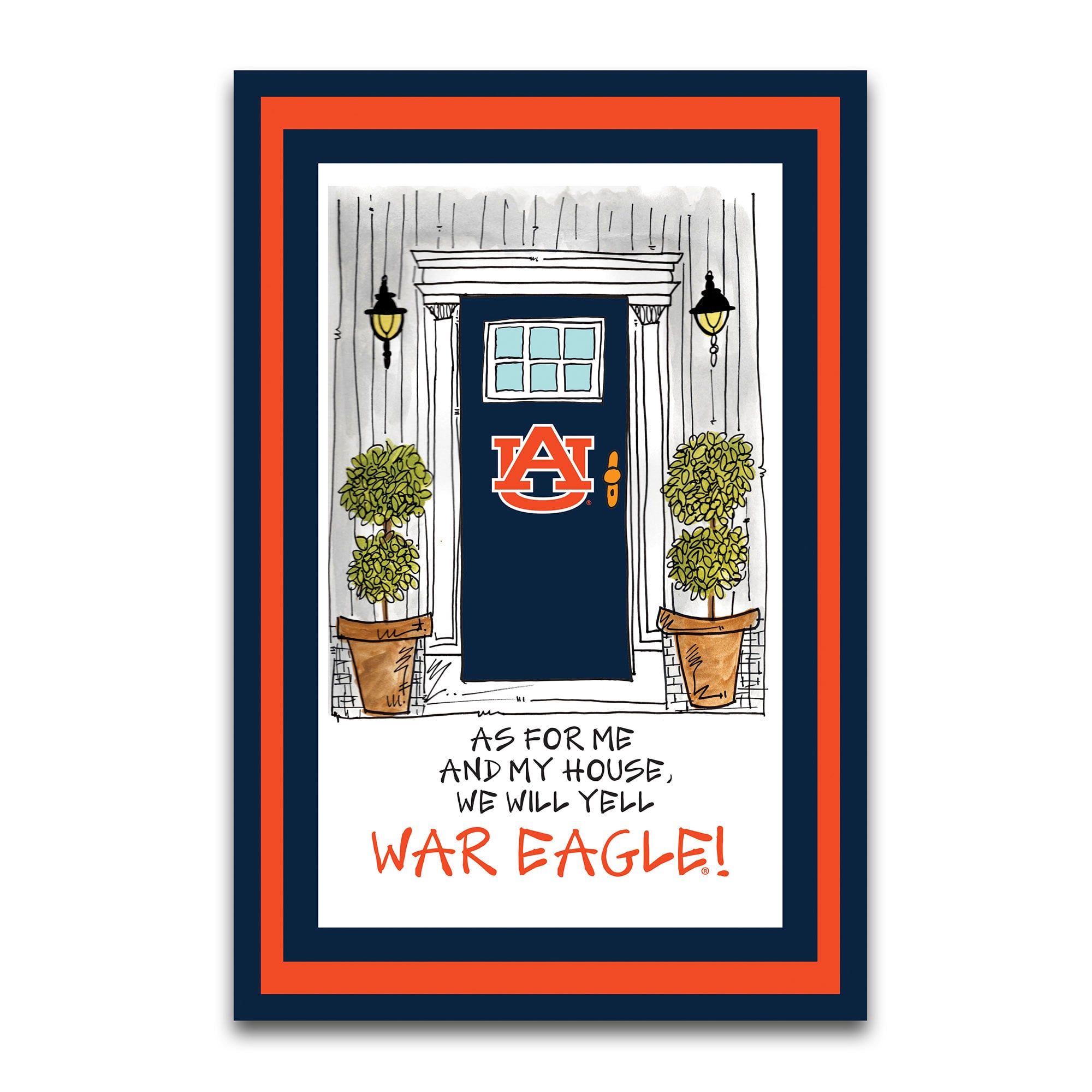 Auburn Tigers As For Me 12" x 18" Garden Flag