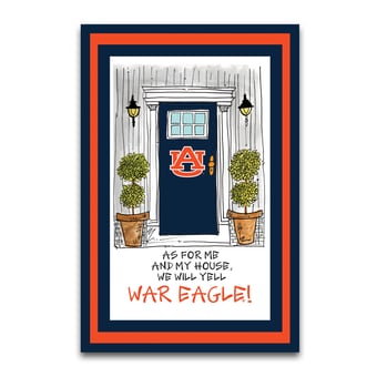 Auburn Tigers As For Me 12" x 18" Garden Flag