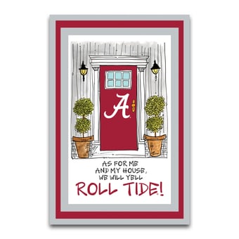 Alabama Crimson Tide As For Me 12" x 18" Garden Flag