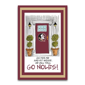 Florida State Seminoles As For Me 12" x 18" Garden Flag