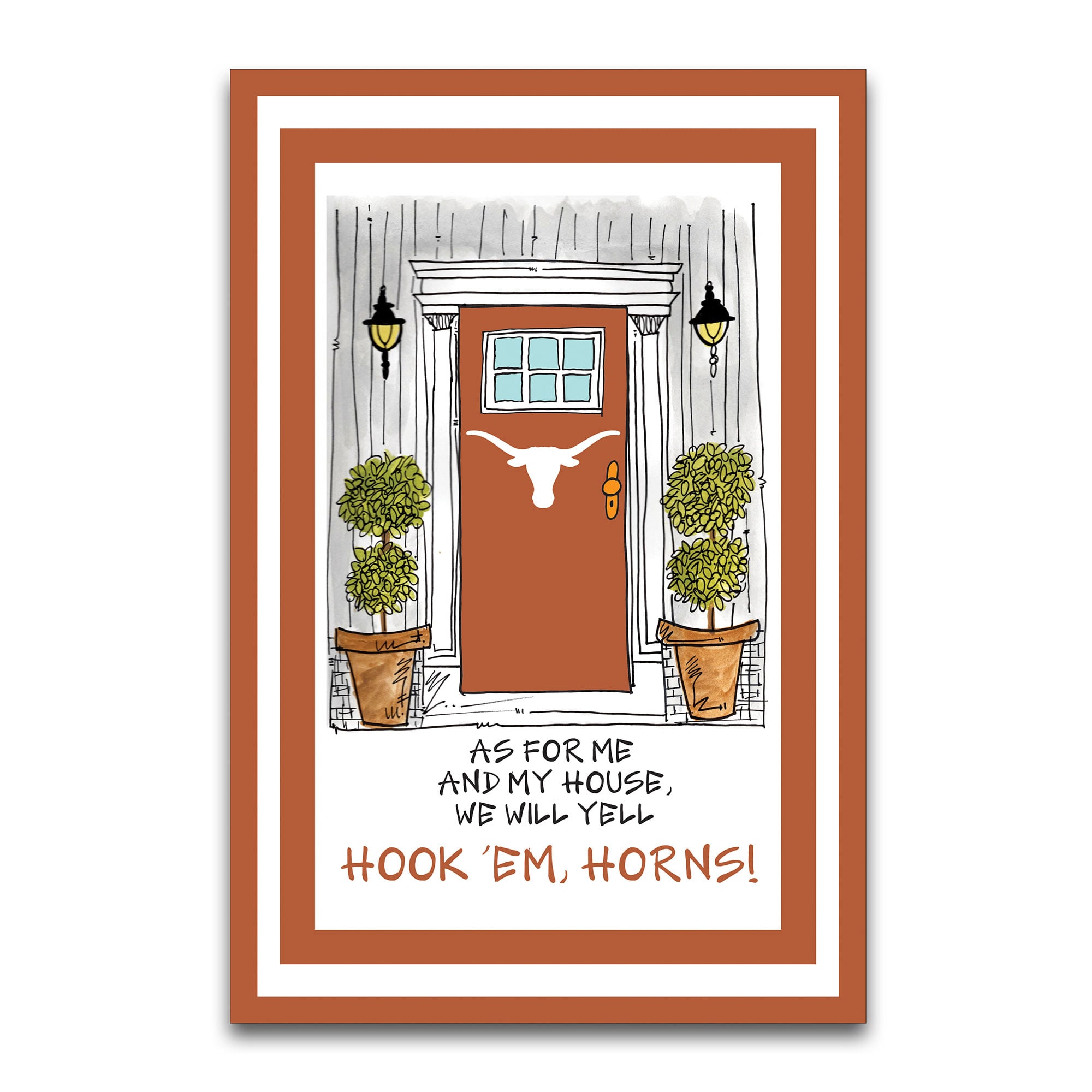 Texas Longhorns As For Me 12" x 18" Garden Flag