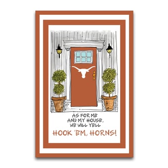 Texas Longhorns As For Me 12" x 18" Garden Flag