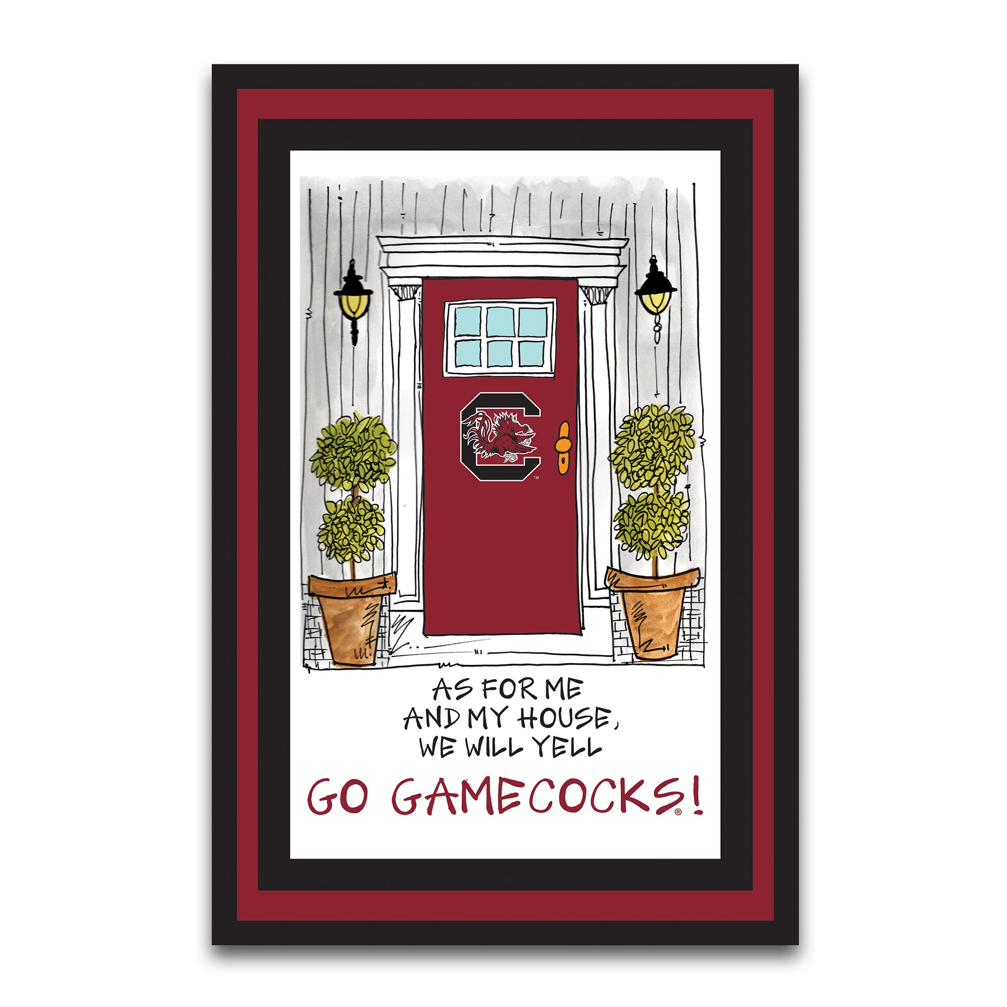 South Carolina Gamecocks As For Me 12″ x 18″ Garden Flag South Carolina Gamecocks As For Me 12″ x 18″ Garden Flag