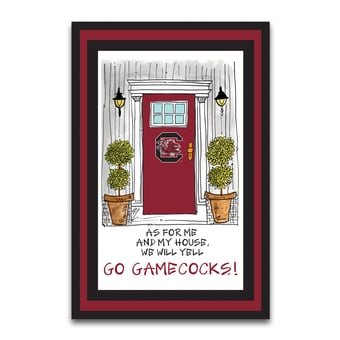 "South Carolina Gamecocks As For Me 12"" x 18"" Garden Flag"