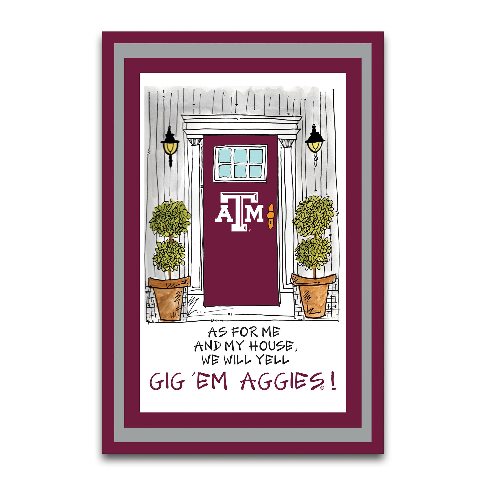 Texas A&M Aggies As For Me 12" x 18" Garden Flag