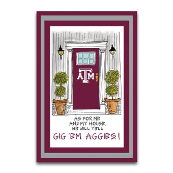 Texas A&M Aggies As For Me 12" x 18" Garden Flag