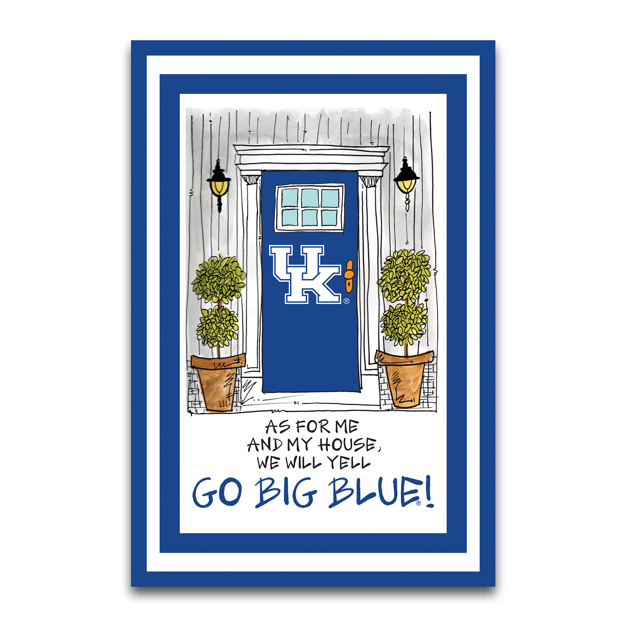 Kentucky Wildcats As For Me 12" x 18" Garden Flag