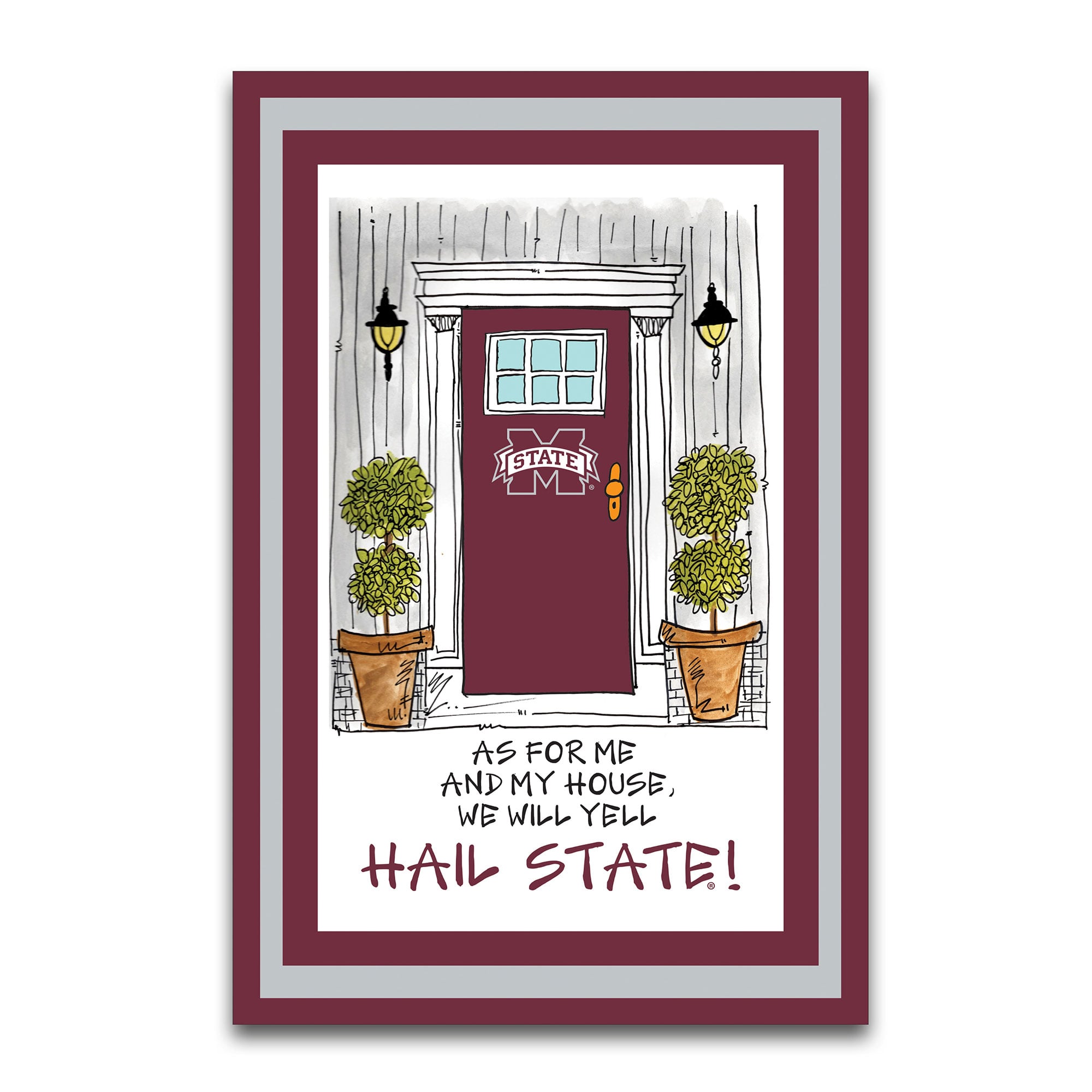 Mississippi State Bulldogs As For Me 12" x 18" Garden Flag
