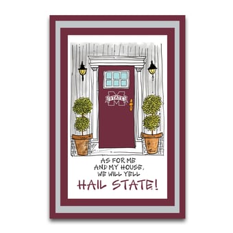 Mississippi State Bulldogs As For Me 12" x 18" Garden Flag