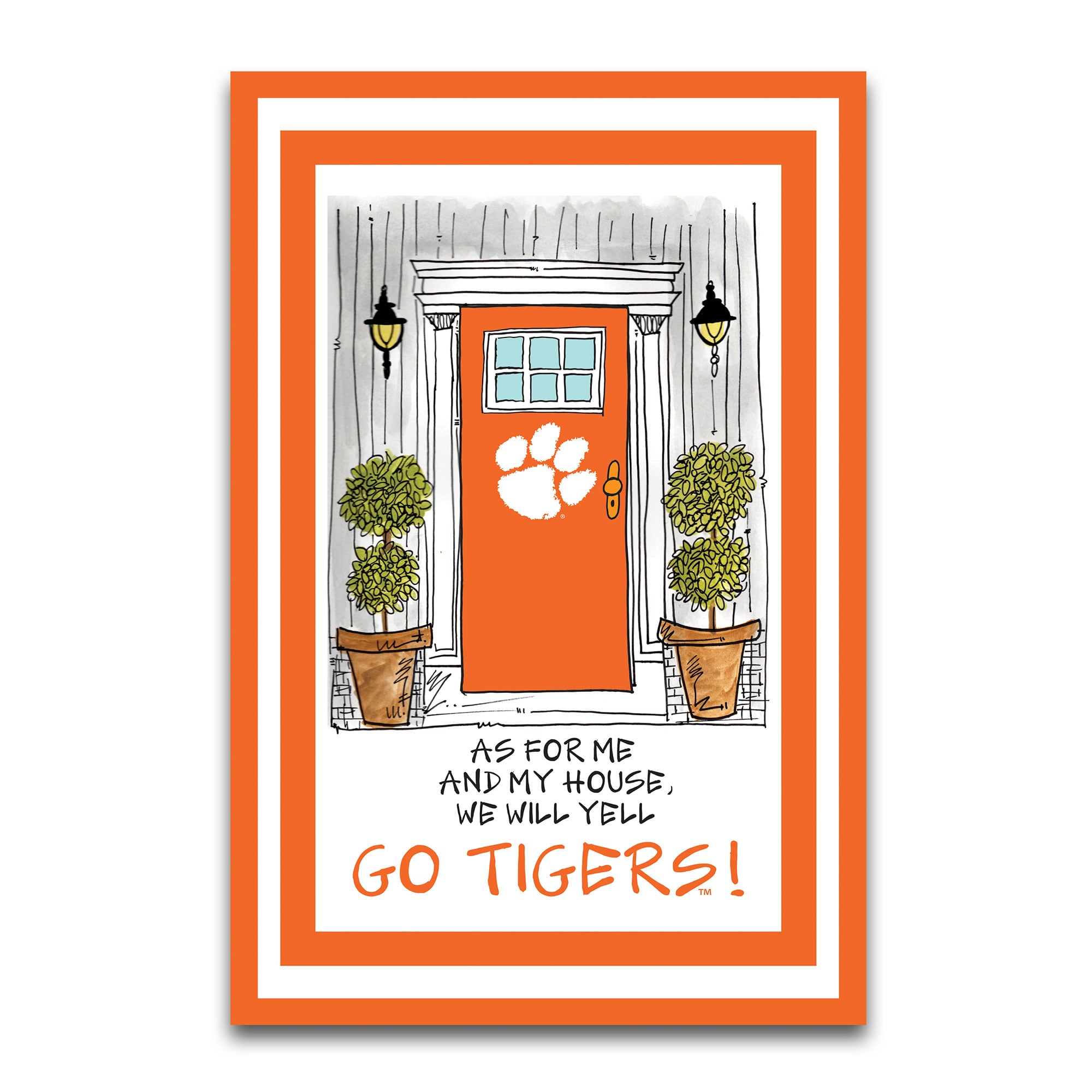 Clemson Tigers As For Me 12" x 18" Garden Flag