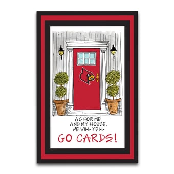 Louisville Cardinals As For Me 12" x 18" Garden Flag