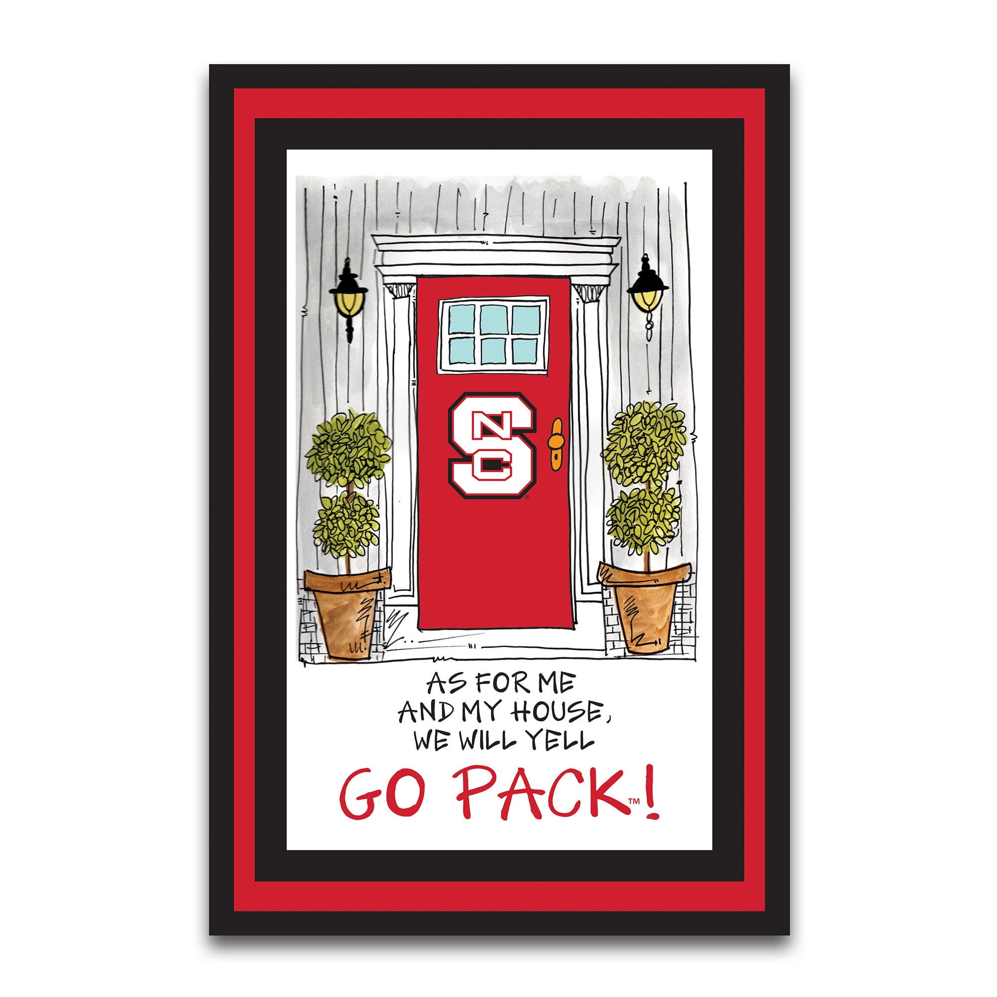 NC State Wolfpack As For Me 12" x 18" Garden Flag