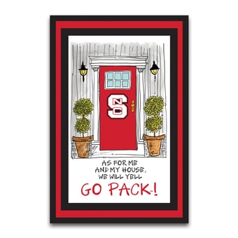 NC State Wolfpack As For Me 12" x 18" Garden Flag