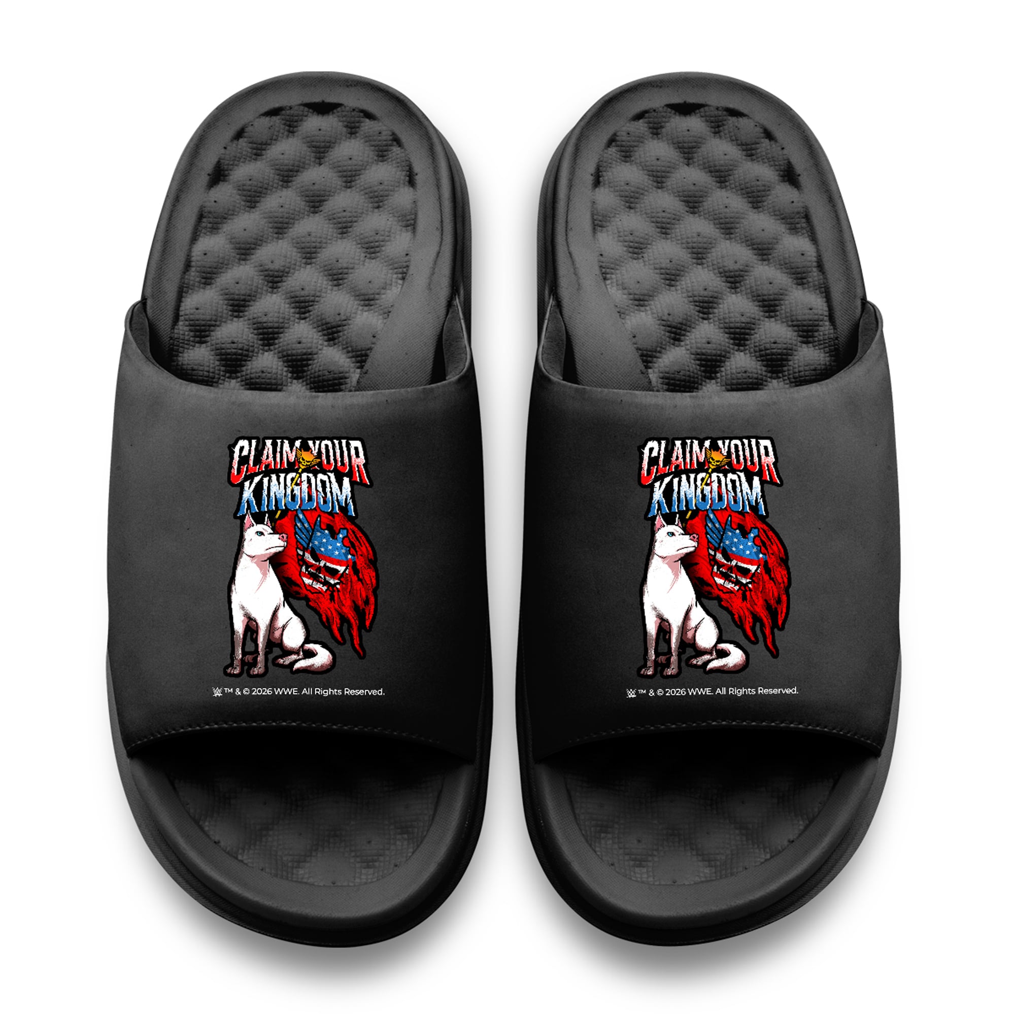 Unisex ISlide Cody Rhodes Black WWE Claim Your Kingdom Motive Slide Sandals