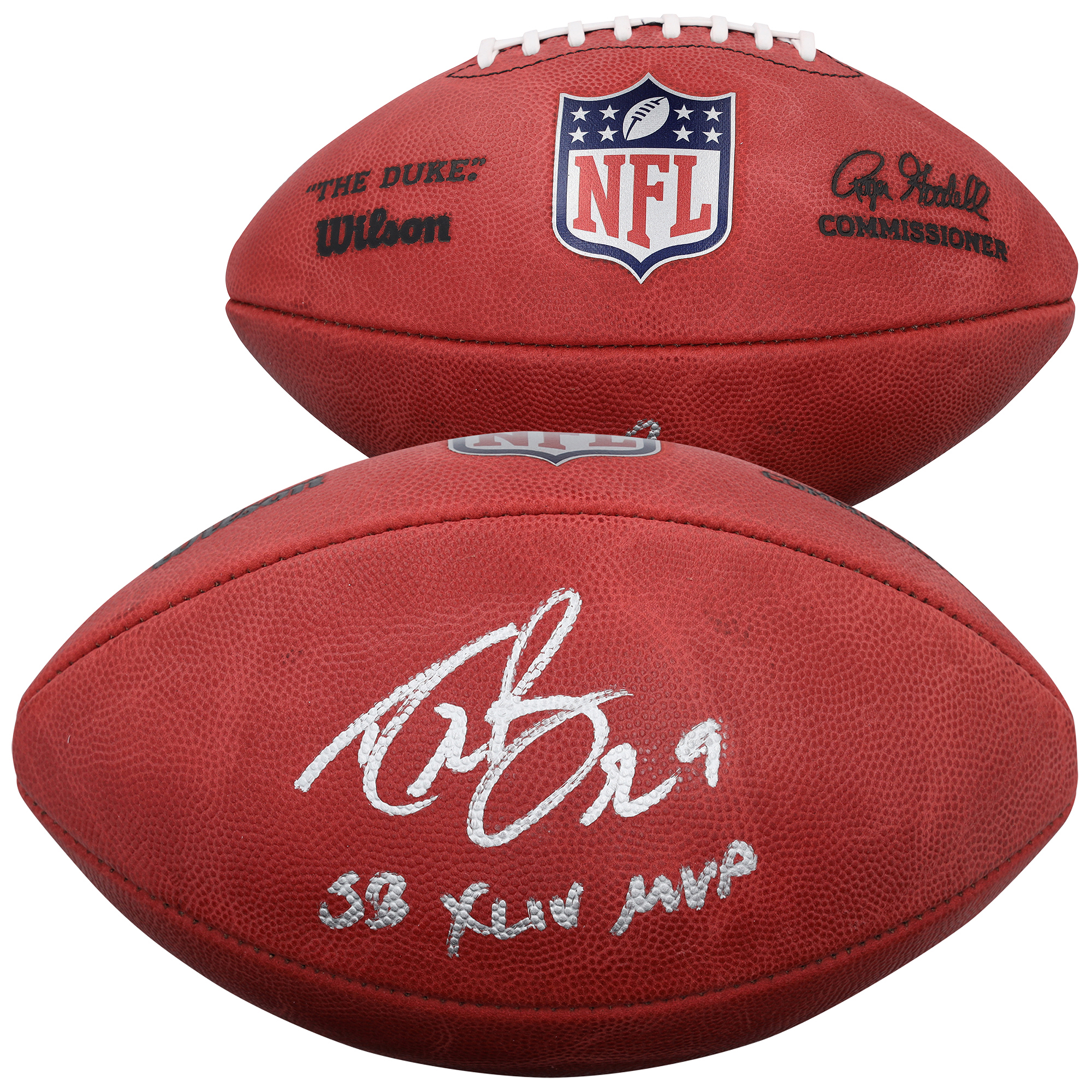 Drew Brees New Orleans Saints Autographed Wilson Duke Full Color Football with "SB XLIV MVP" Inscription