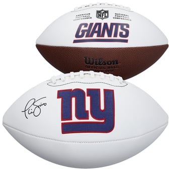 Phil Simms New York Giants Autographed Wilson White Panel Football