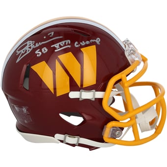 Joe Theismann Washington Commanders Autographed Riddell 2026 Speed Mini Helmet with "SB XVII Champs" Inscription