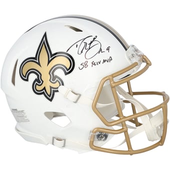 Drew Brees New Orleans Saints Autographed Riddell 2025 Alternate Speed Authentic Helmet with "SB XLIV MVP" Inscription