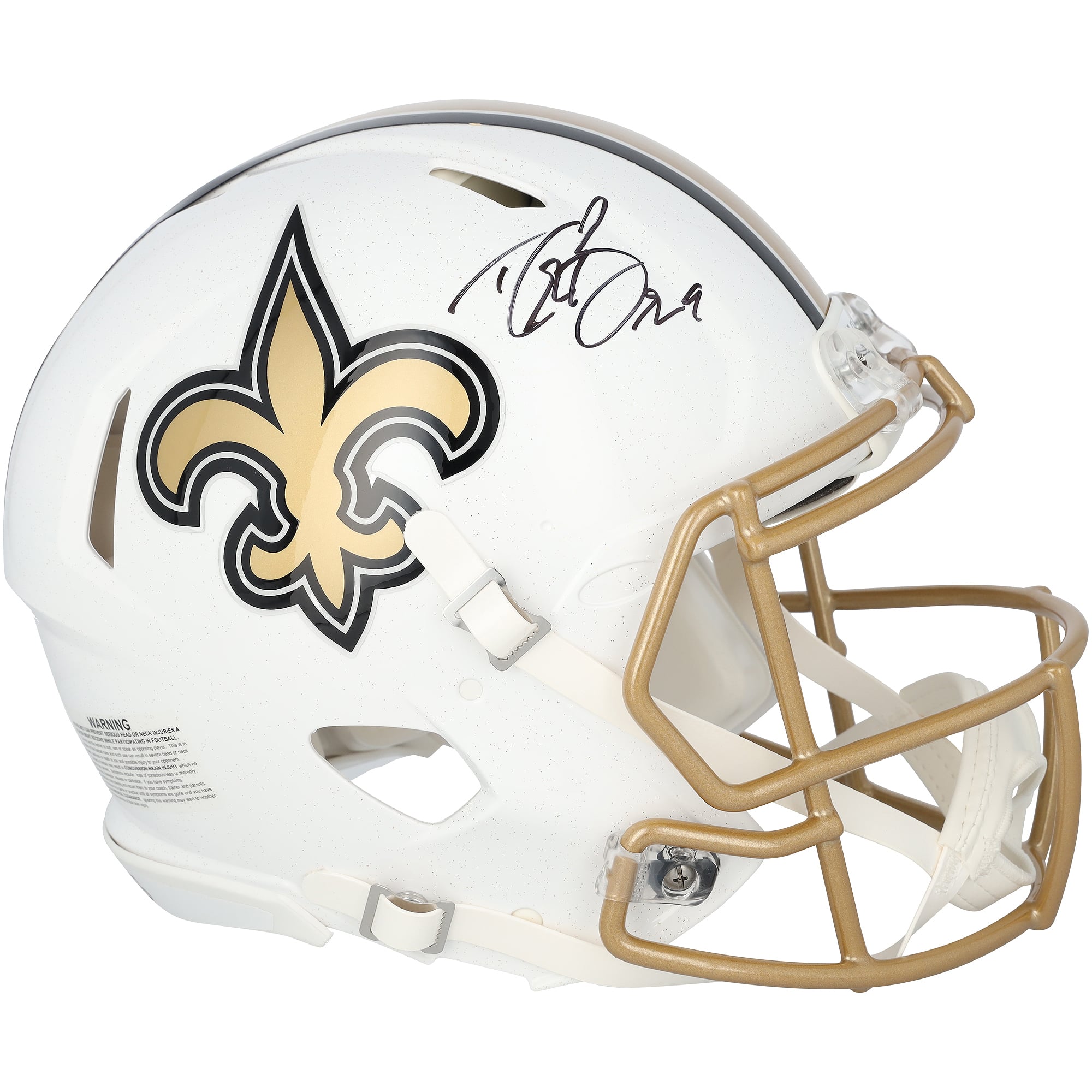 Drew Brees New Orleans Saints Autographed Riddell 2025 Alternate Speed Authentic Helmet