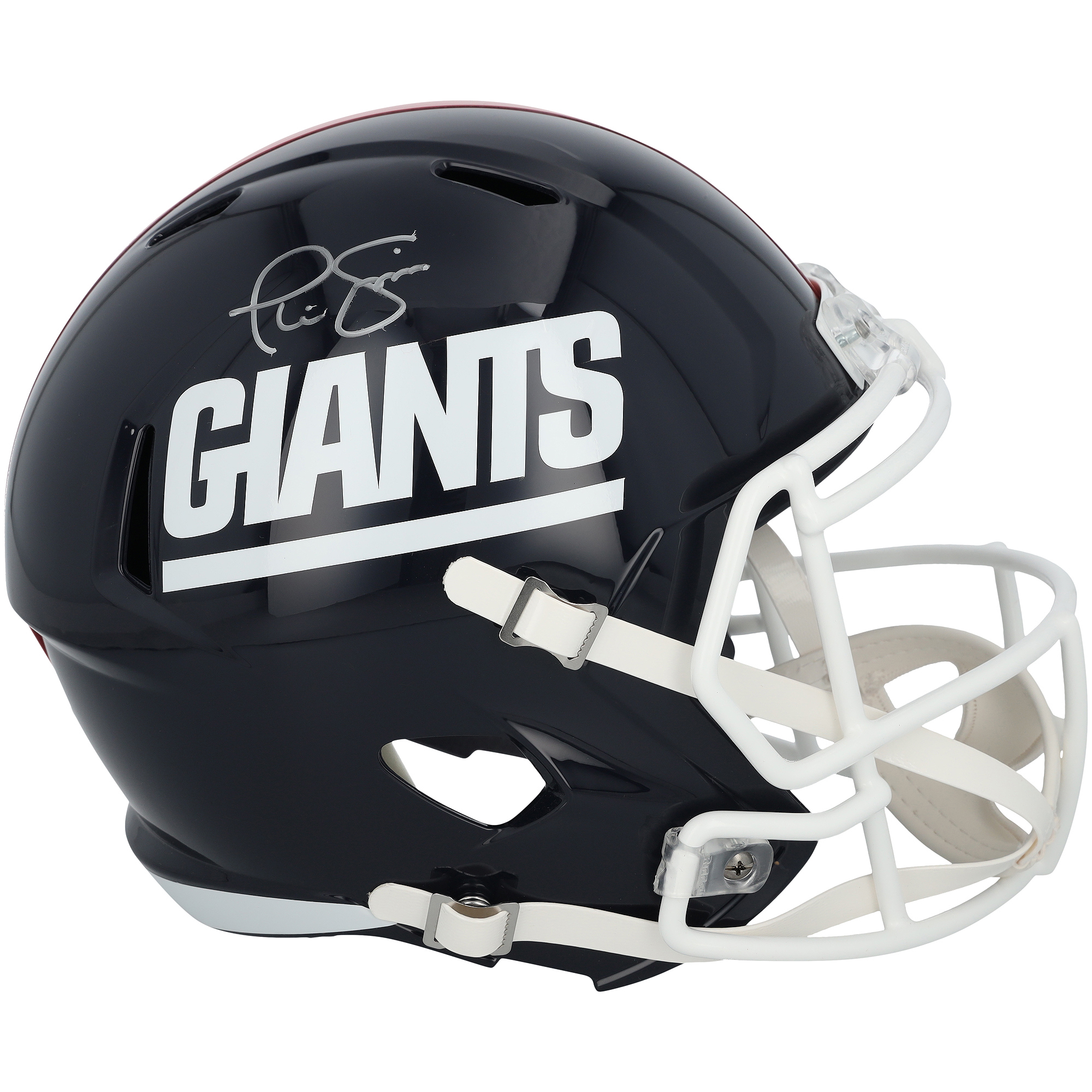 Phil Simms New York Giants Autographed Riddell 1980-1999 Throwback Speed Replica Helmet
