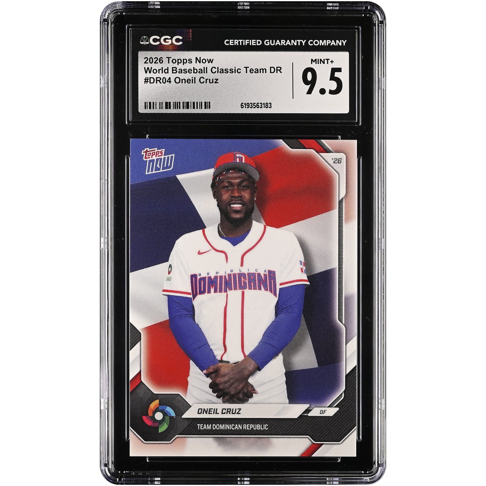 Oneil Cruz Dominican Republic Baseball 2026 Topps Now #DR04 CGC Authenticated Card