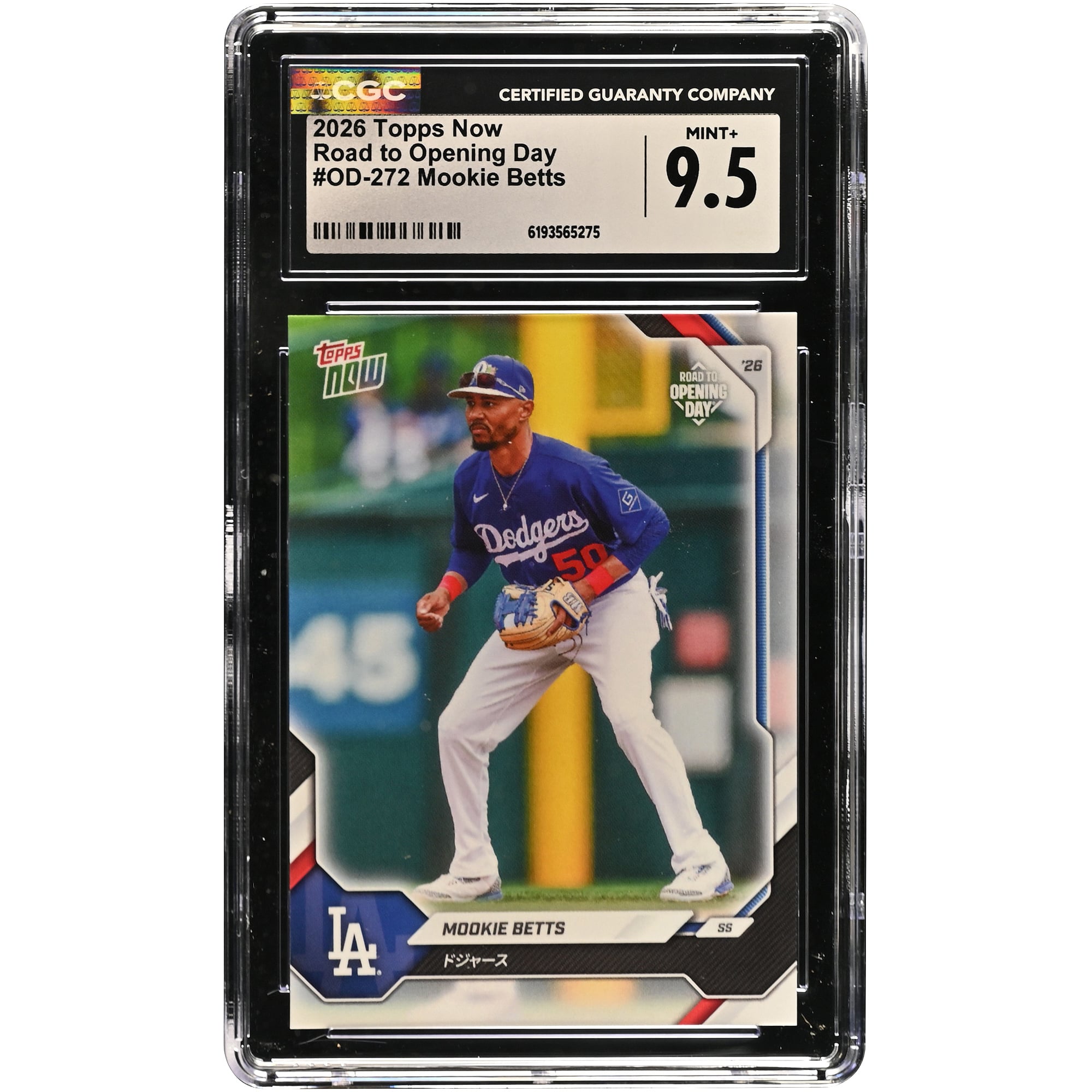 Mookie Betts Los Angeles Dodgers 2026 Topps Now Road to Opening Day