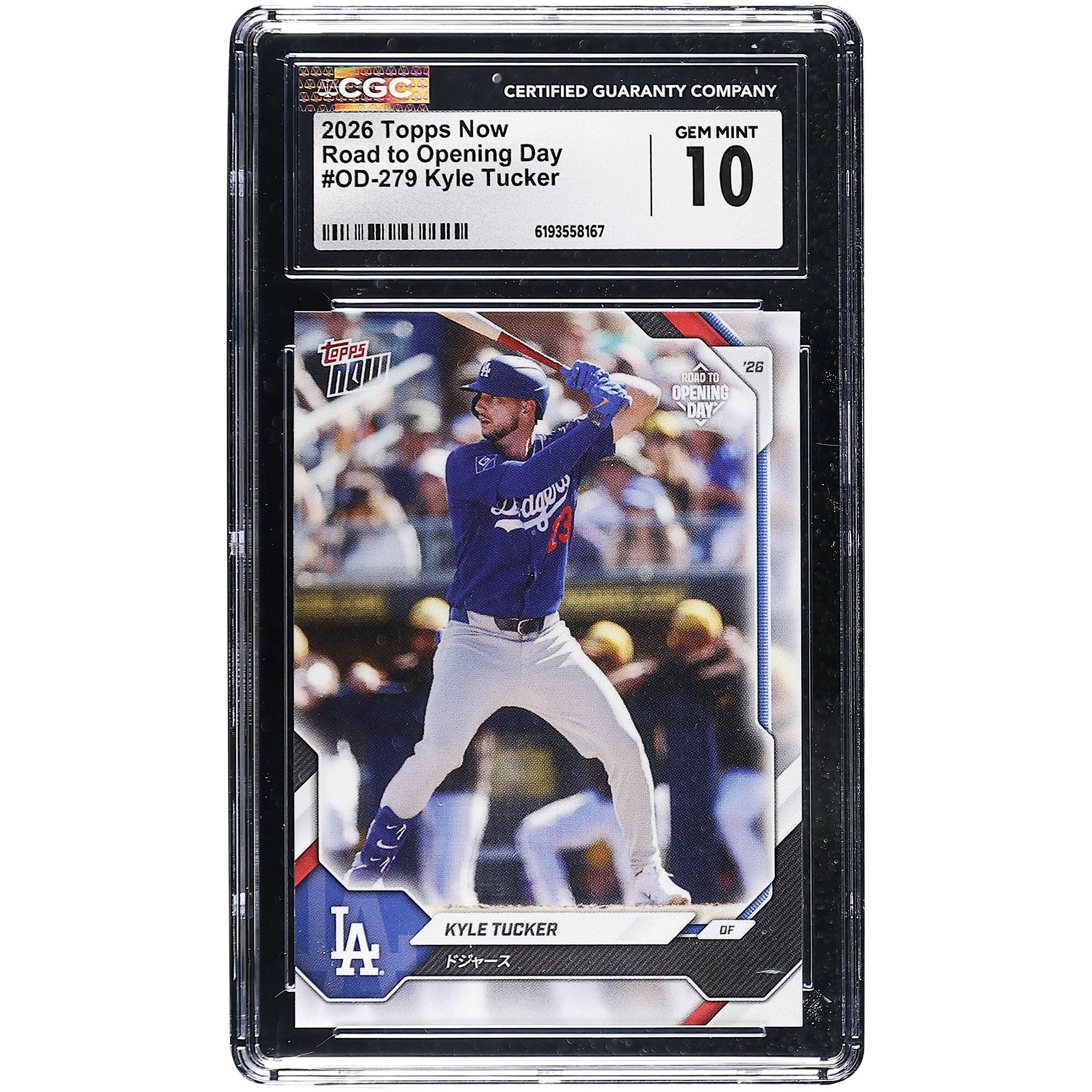 Kyle Tucker Los Angeles Dodgers 2026 Topps Now Road to Opening Day