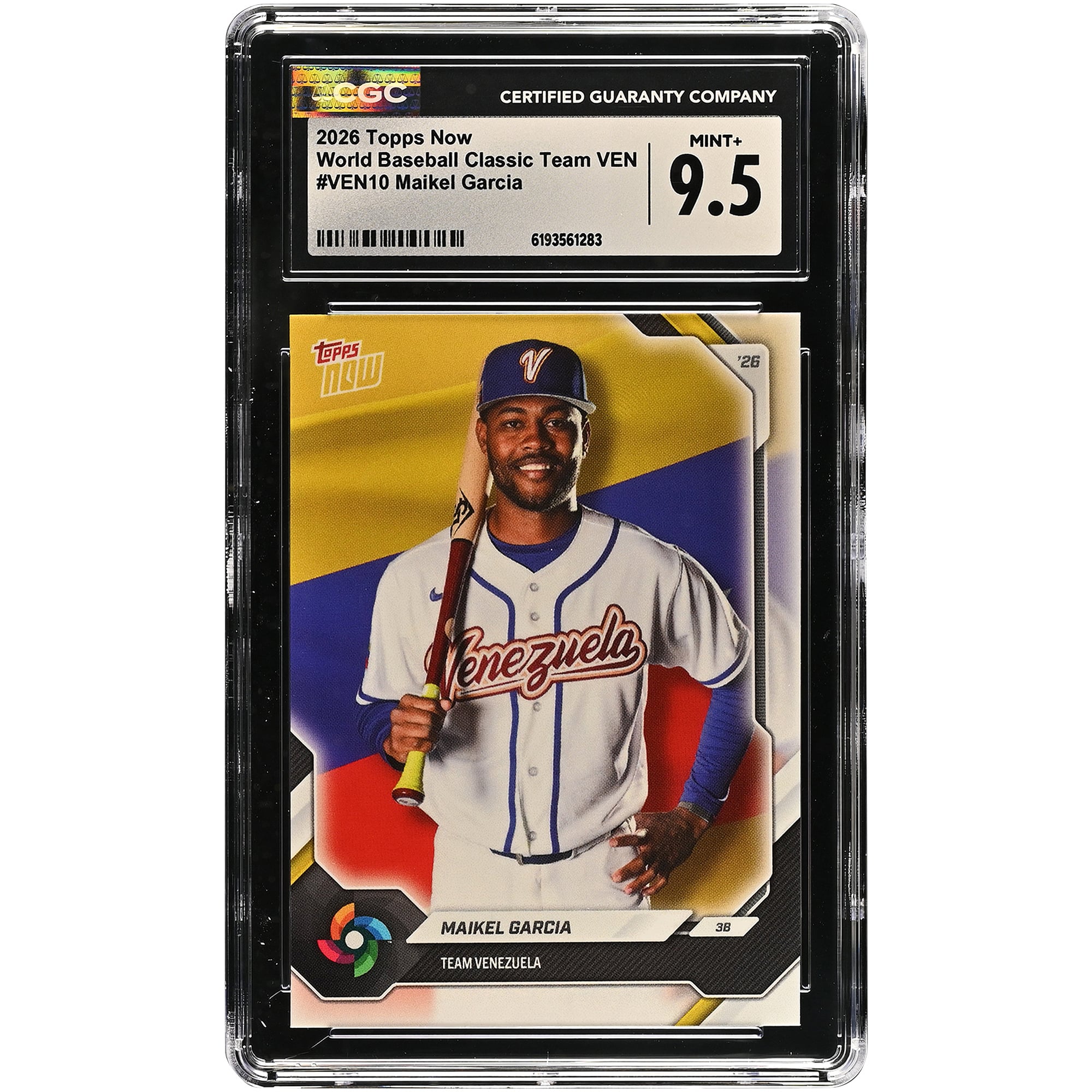 Maikel Garcia Venezuela Baseball 2026 Topps Now #VEN10 CGC Authenticated Card