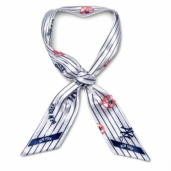 Women's Montana West  White New York Yankees Pinstripe Bag Scarf