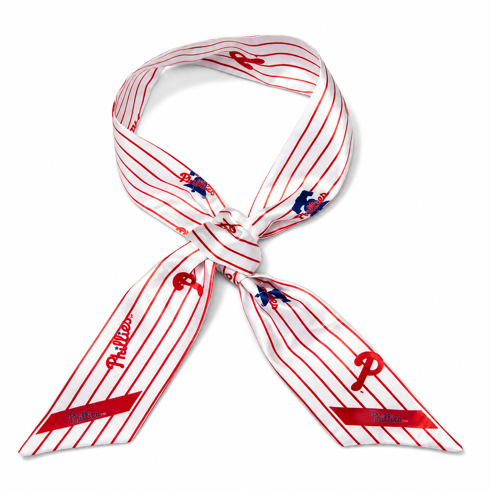 Women's Montana West  White Philadelphia Phillies Pinstripe Bag Scarf