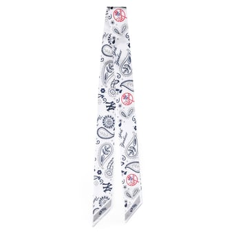 Women's Montana West  White New York Yankees Bandana Bag Scarf